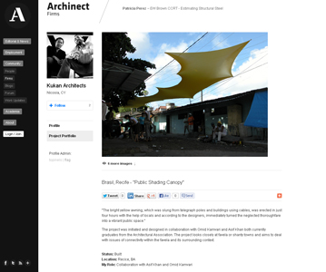 Archinect: Public Shading Canopy